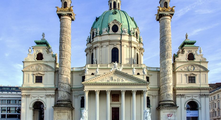 Karskirche in Wenen, Oostenrijk Karskirche in Wenen, Oostenrijk